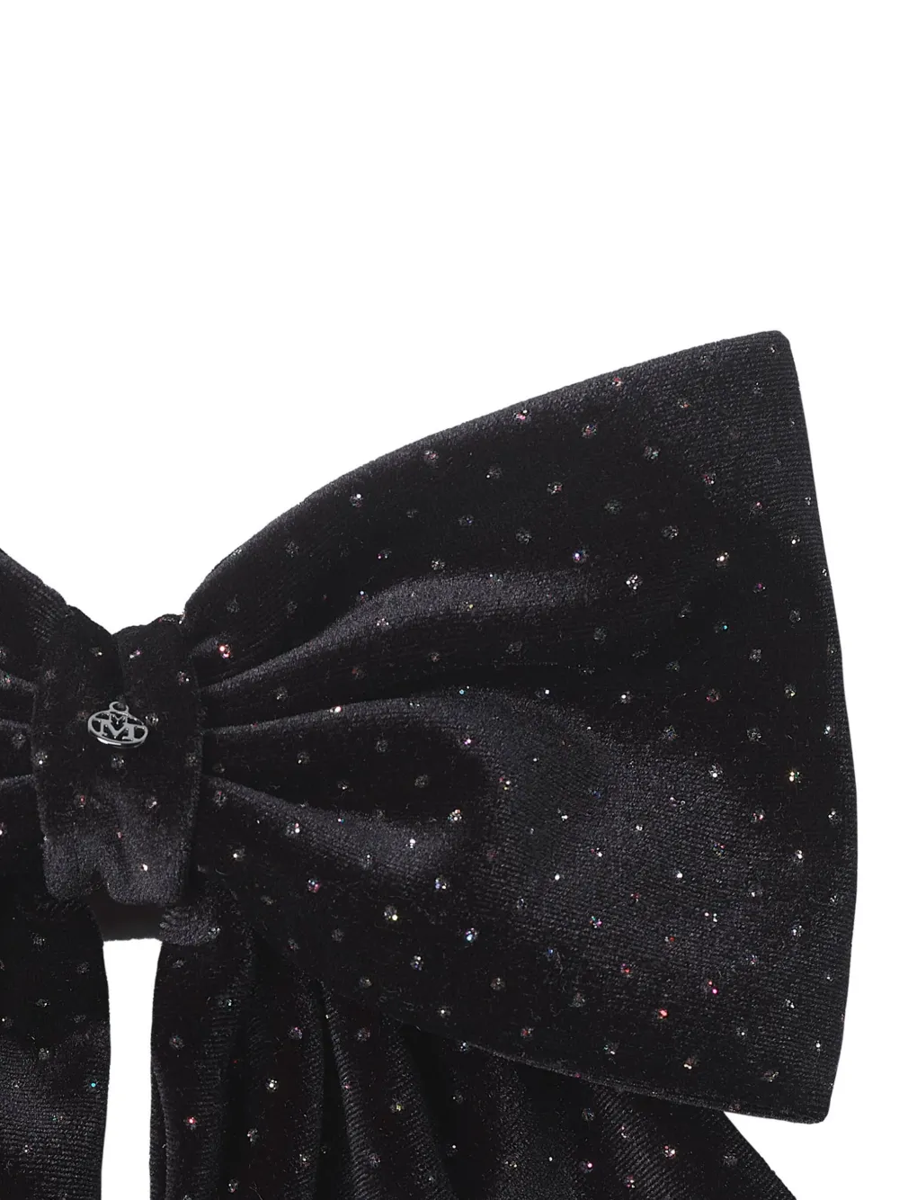 Maison Michel Mini Wicole haarclip met strik - Zwart