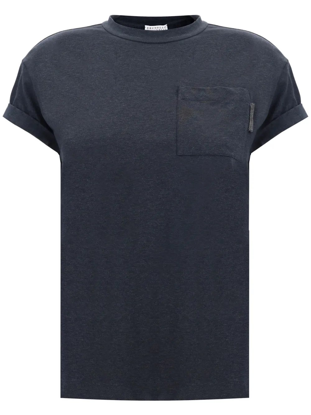 Brunello Cucinelli T-shirt met opgestikte zak Grijs