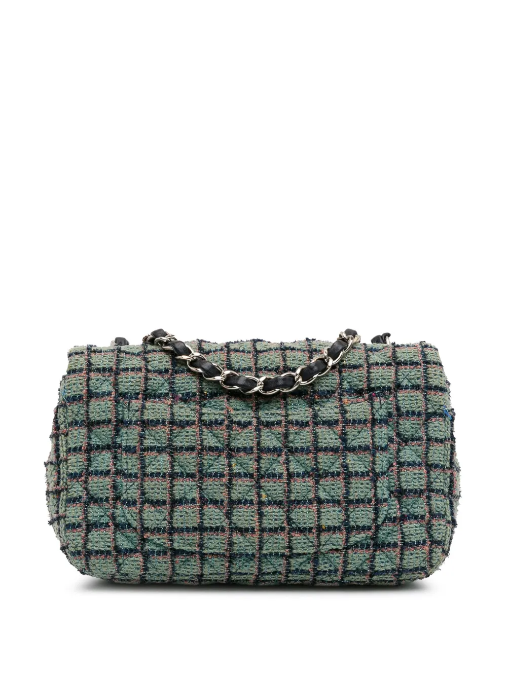 CHANEL Pre-Owned 2020 Mini Rectangular Classic Tweed Flap crossbody bag | Pre-Owned | Image 2