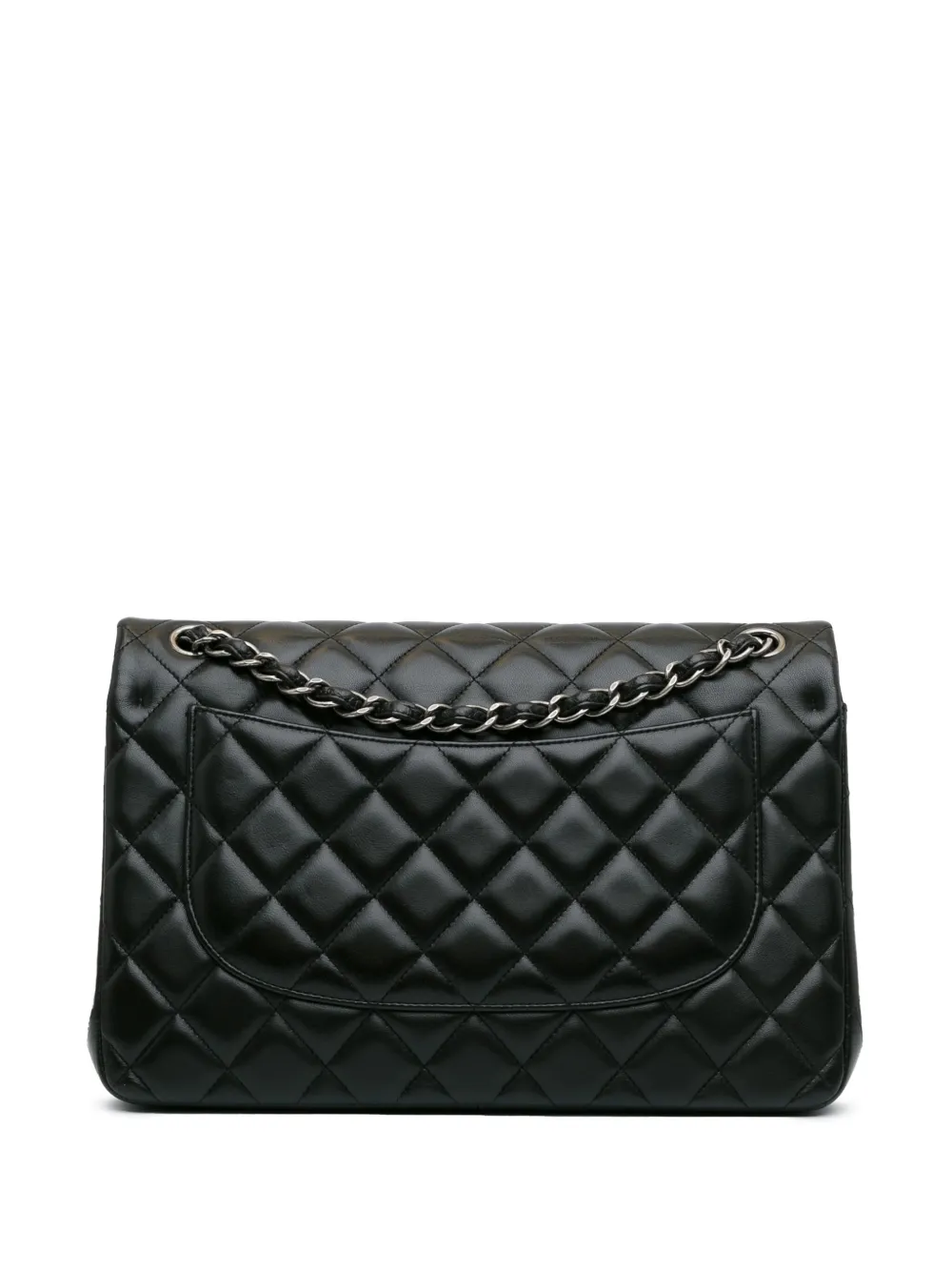 CHANEL Pre-Owned 2014 Jumbo Classic Lambskin Double Flap shoulder bag - Zwart