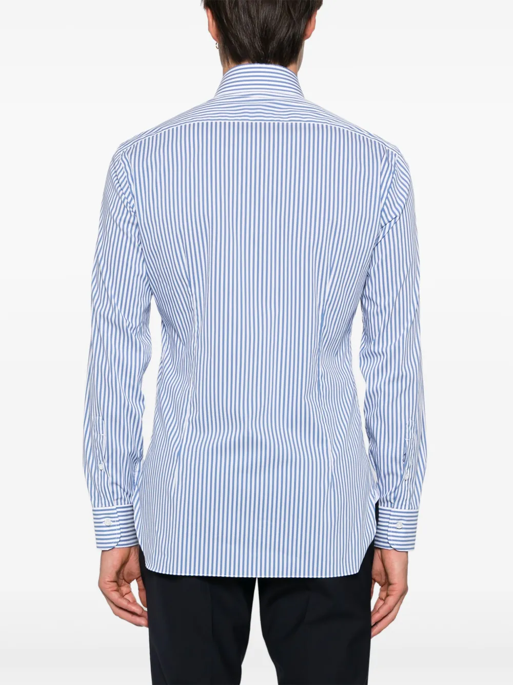 Barba Gestreept overhemd Blauw