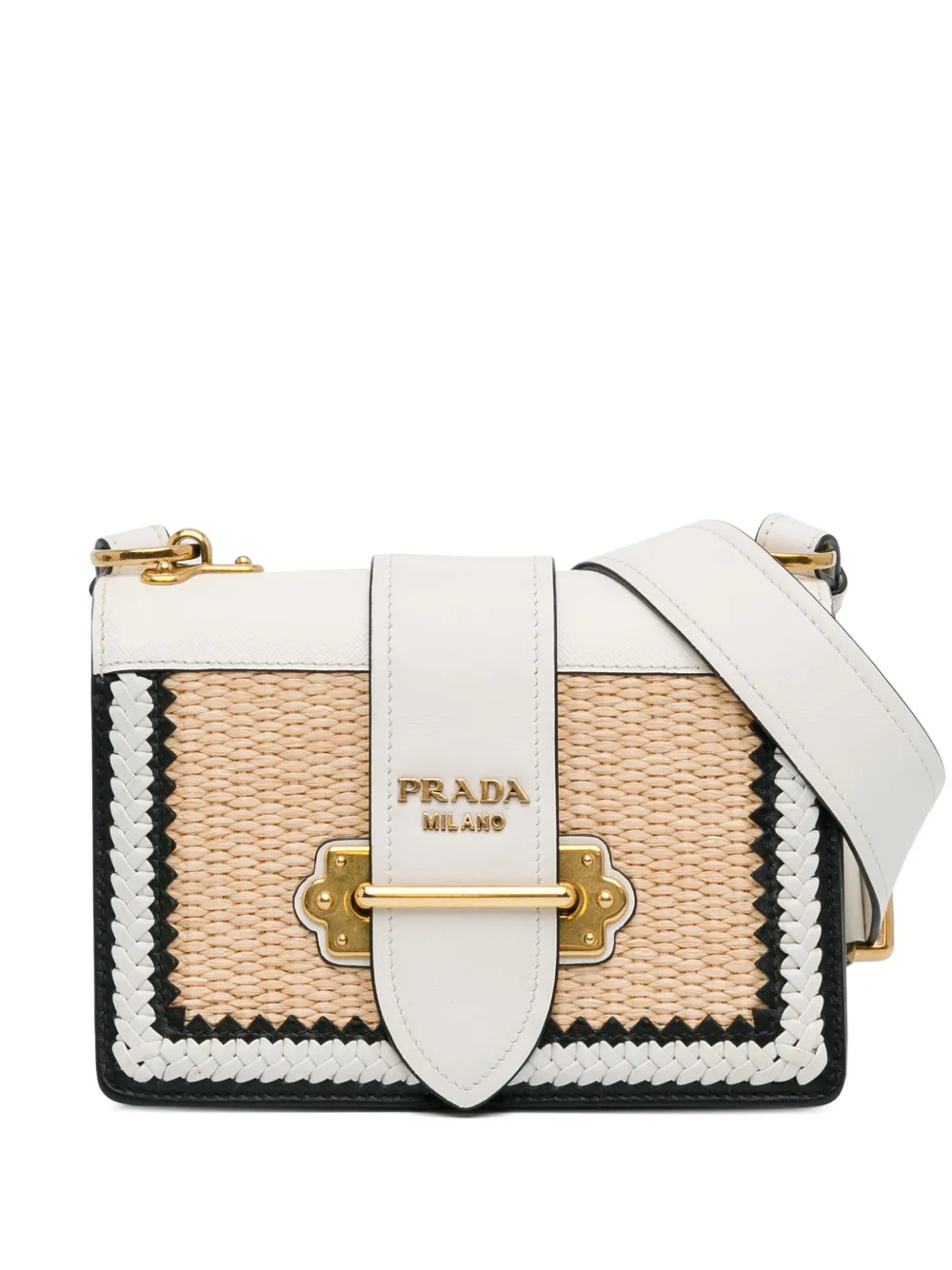 Prada Pre Owned 2013 2023 Cahier Crossbody Bag Brown FARFETCH AU