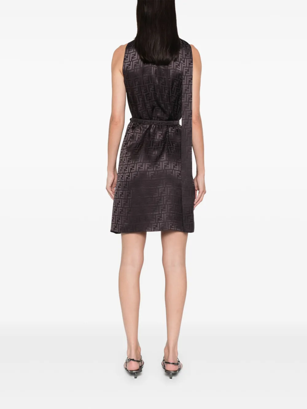 FENDI Mini-jurk met patroon Bruin
