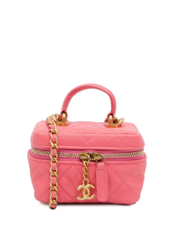 Chanel small vanity case with chain outlet