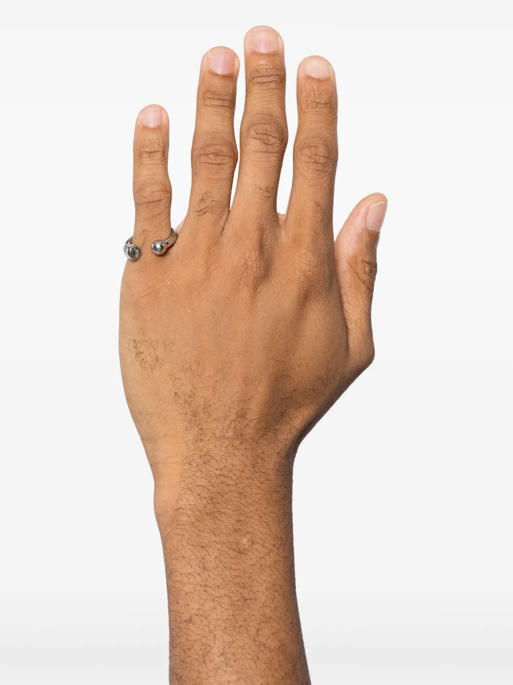 IN GOLD WE TRUST PARIS Ring met open cuffs - Zilver