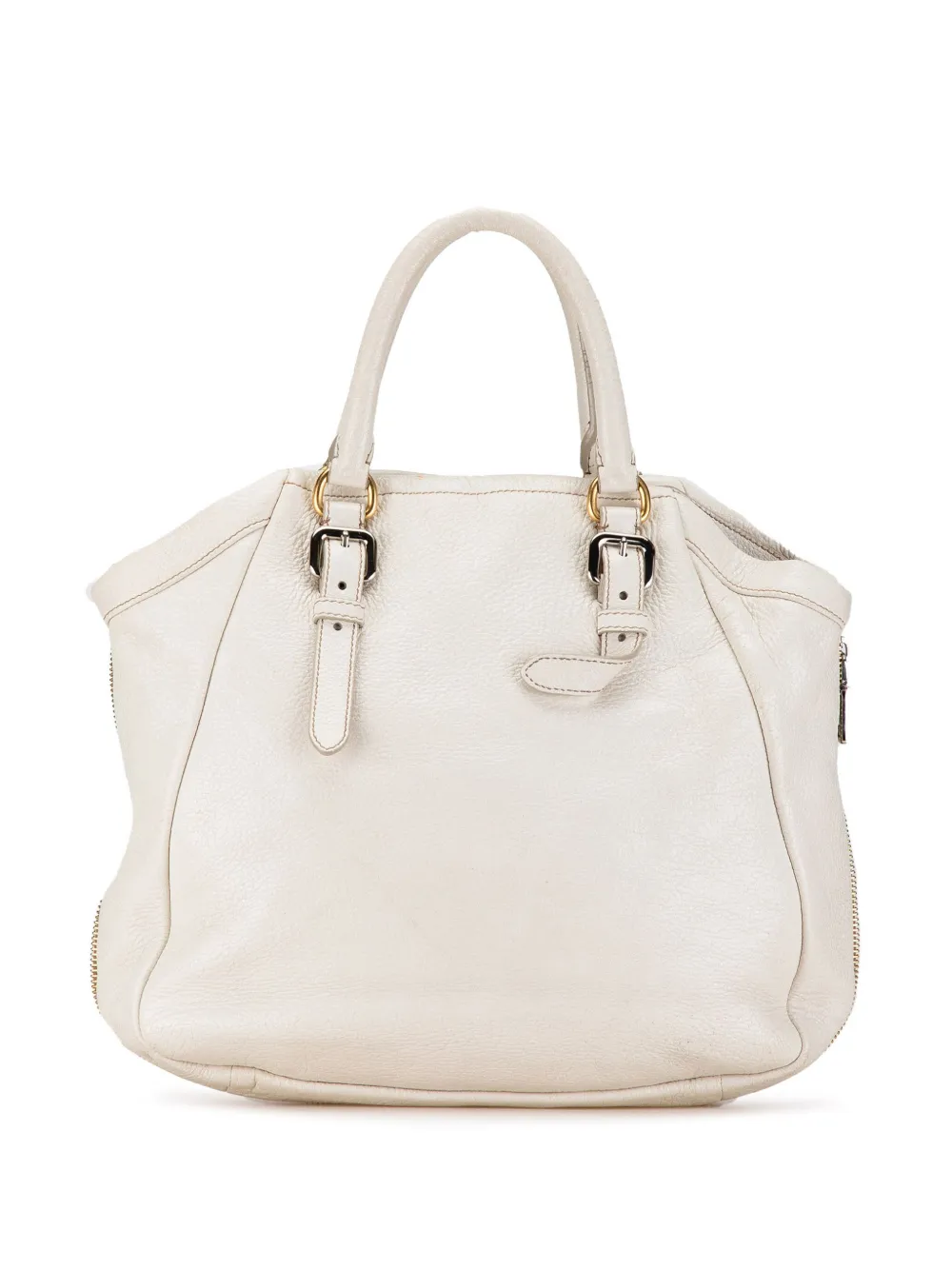 Prada Pre-Owned 2000-2023 Vitello Daino satchel - Wit