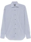 Barba mini-check shirt - Blue