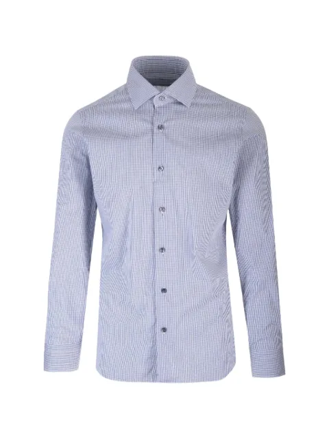 Barba mini-check shirt