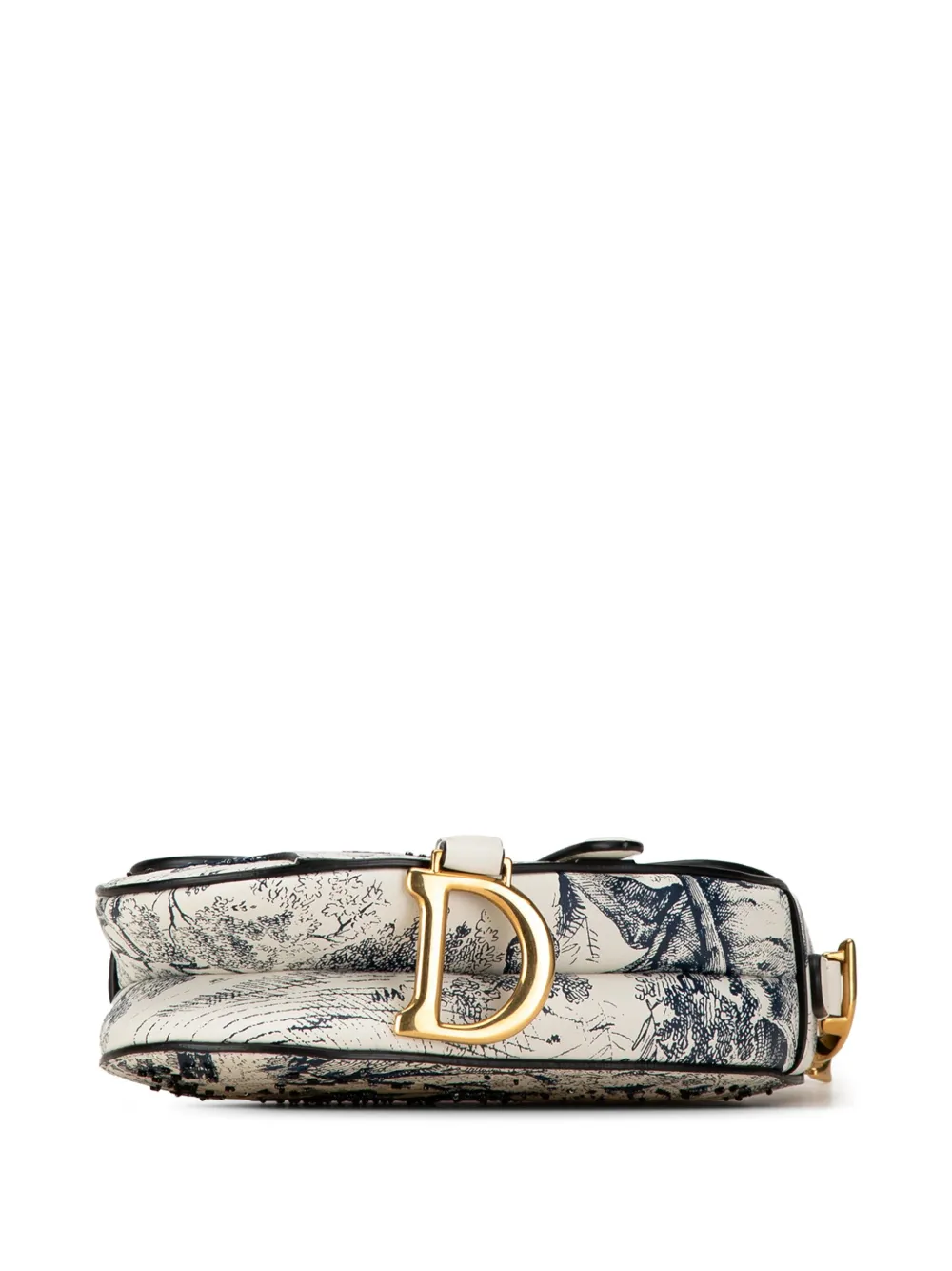 Cheap Christian Dior 2018 Mini Calfskin Toile de Jouy Saddle shoulder bag Women
