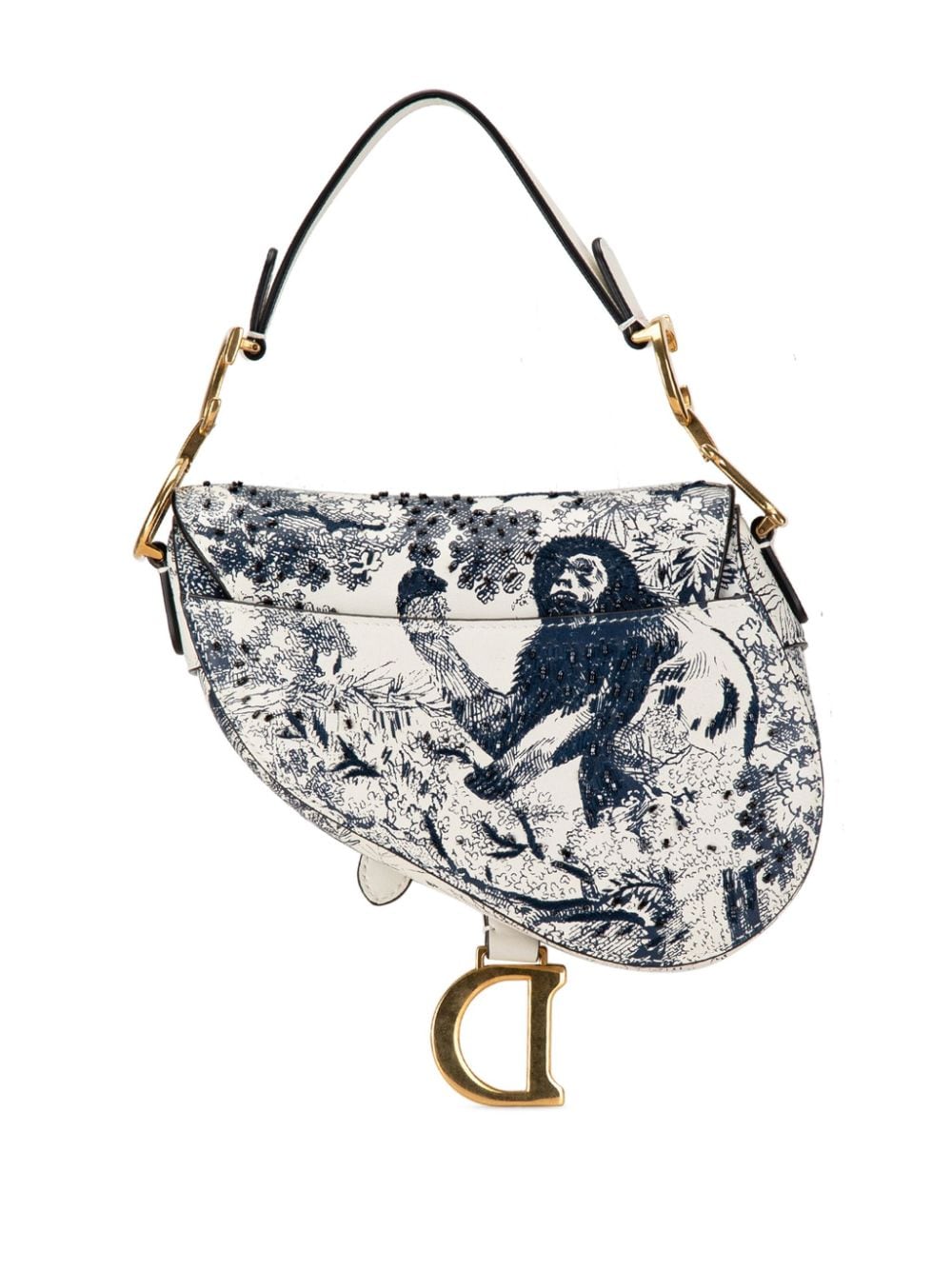 Cheap Christian Dior 2018 Mini Calfskin Toile de Jouy Saddle shoulder bag Women