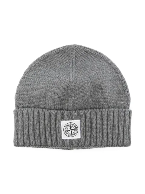 Stone Island Junior Gorro com patch de bússola