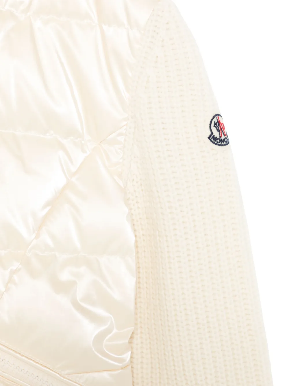 Moncler Enfant Vest met vlakken Beige