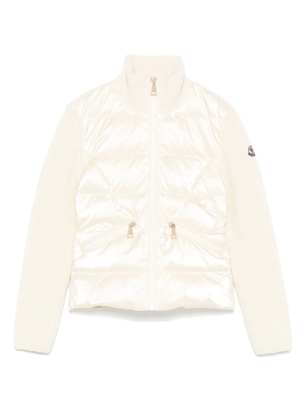 Moncler Enfant panelled cardigan - Neutrals
