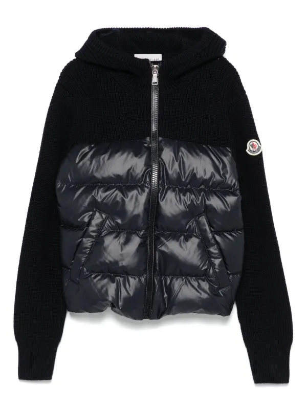 Moncler Enfant Panelled Cardigan Blue FARFETCH AE