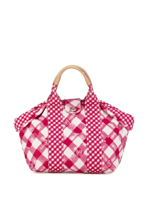 CHANEL Pre-Owned 2010-2011 Canvas Gingham handbag 1YCGQZS38GHS0LGP - 0