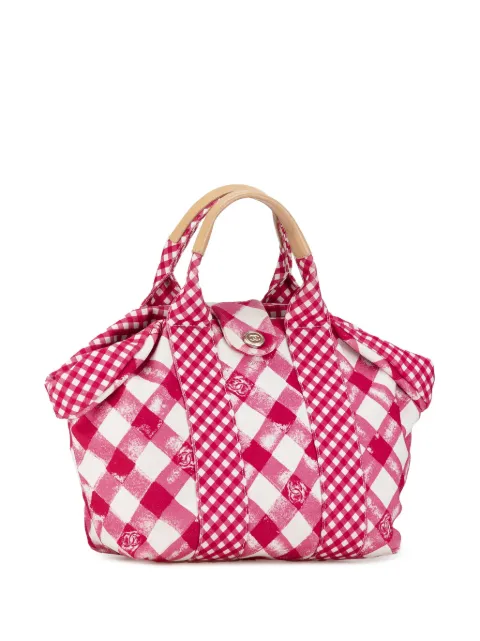 CHANEL Pre-Owned 2010-2011 Canvas Gingham handbag 1YCGQZS38GHS0LGP - 2
