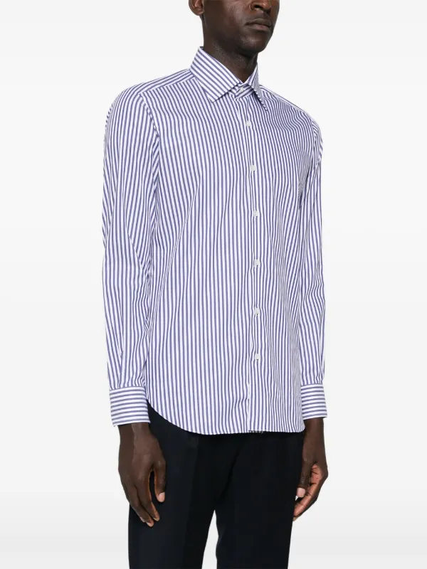 Barba ストライプ シャツ | ブルー | FARFETCH JP