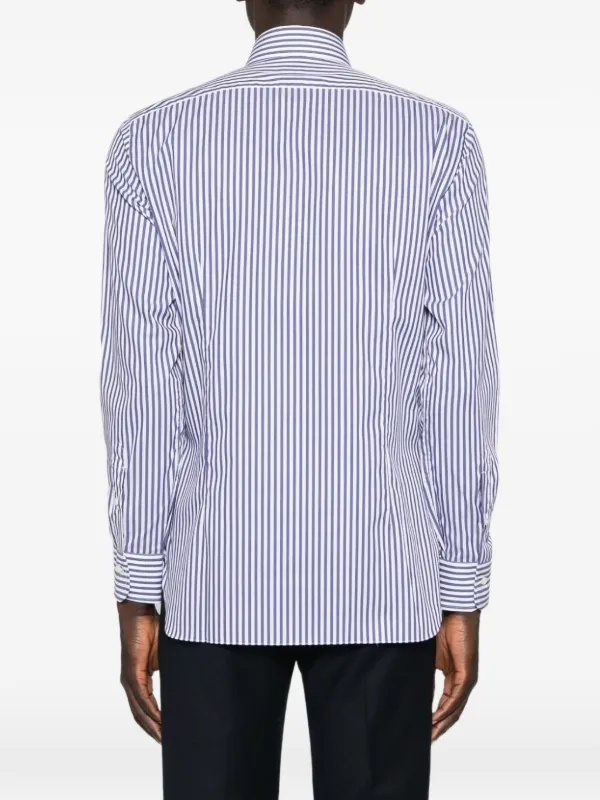 BARBA ストライプシャツ Barba ストライプ シャツ | ブルー | FARFETCH JP