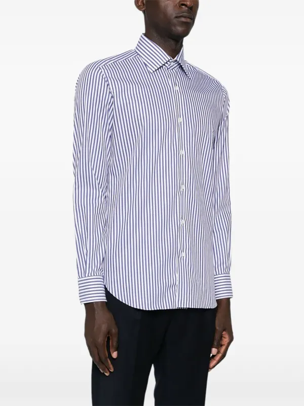 BARBA ストライプシャツ Barba ストライプ シャツ | ブルー | FARFETCH JP