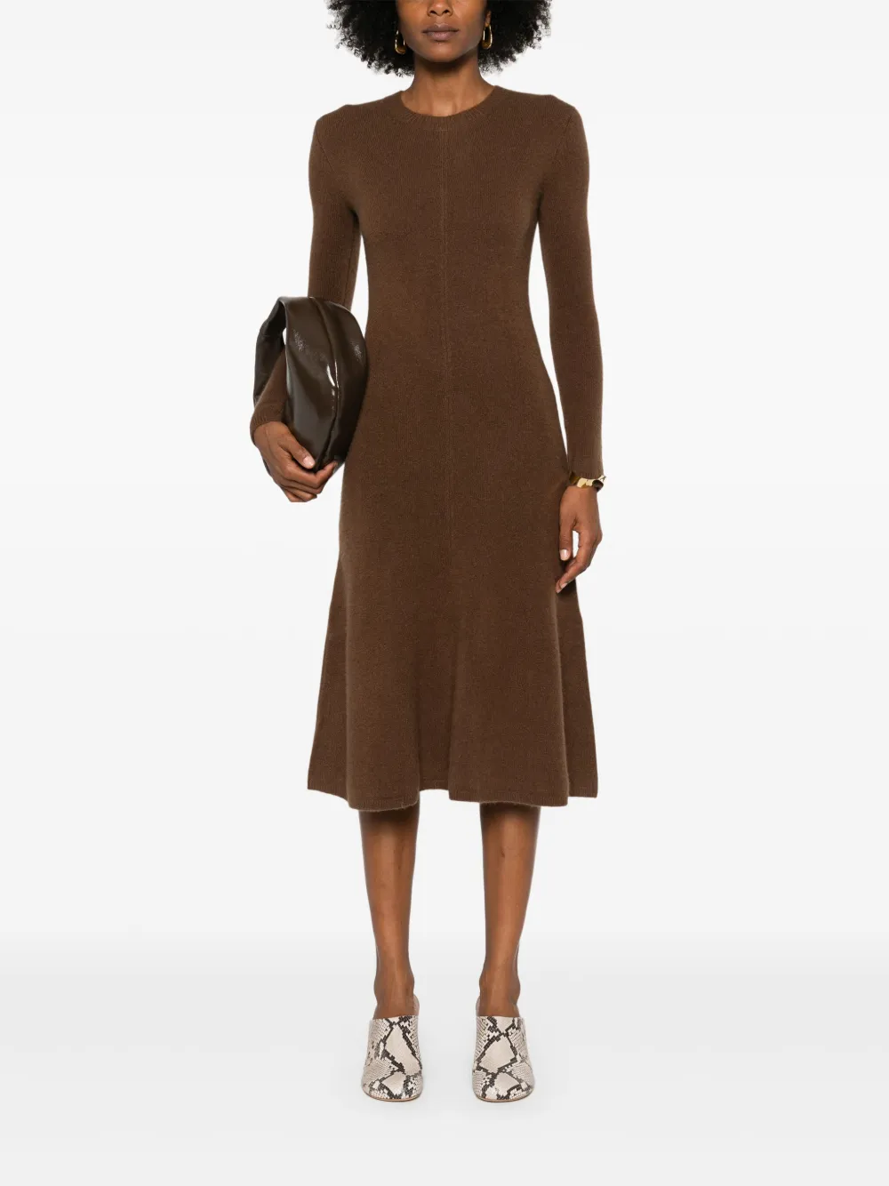 Cheap JOSEPH brushed-effect midi dress Women