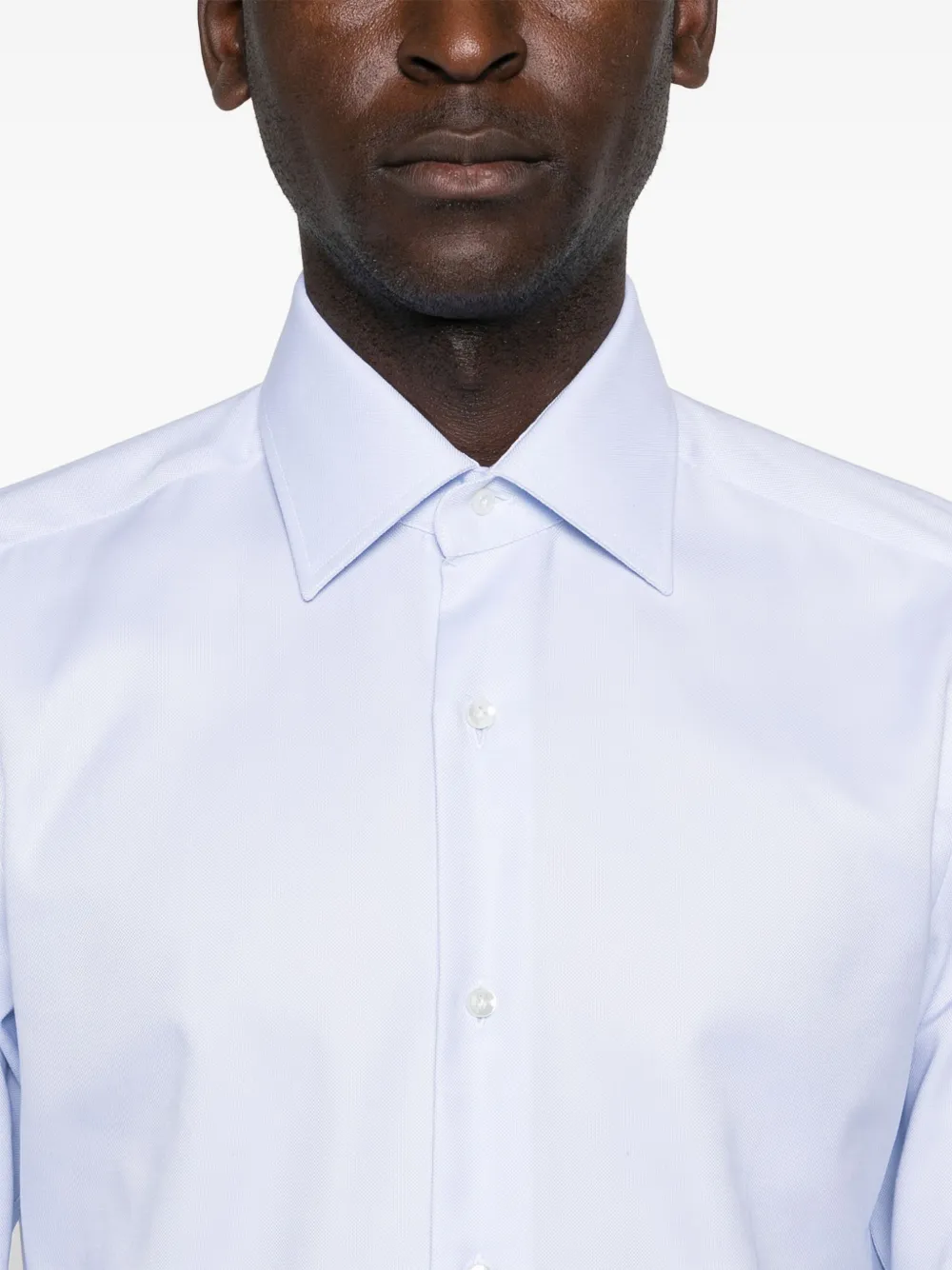 Barba Katoenen overhemd Blauw