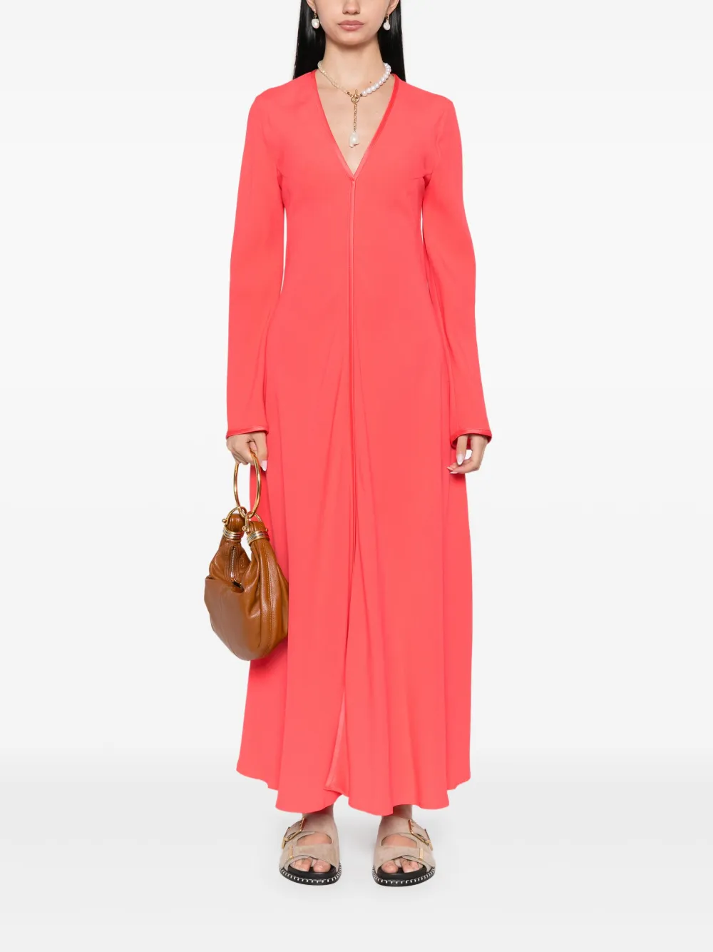 Forte Forte Envers maxi dress - Roze