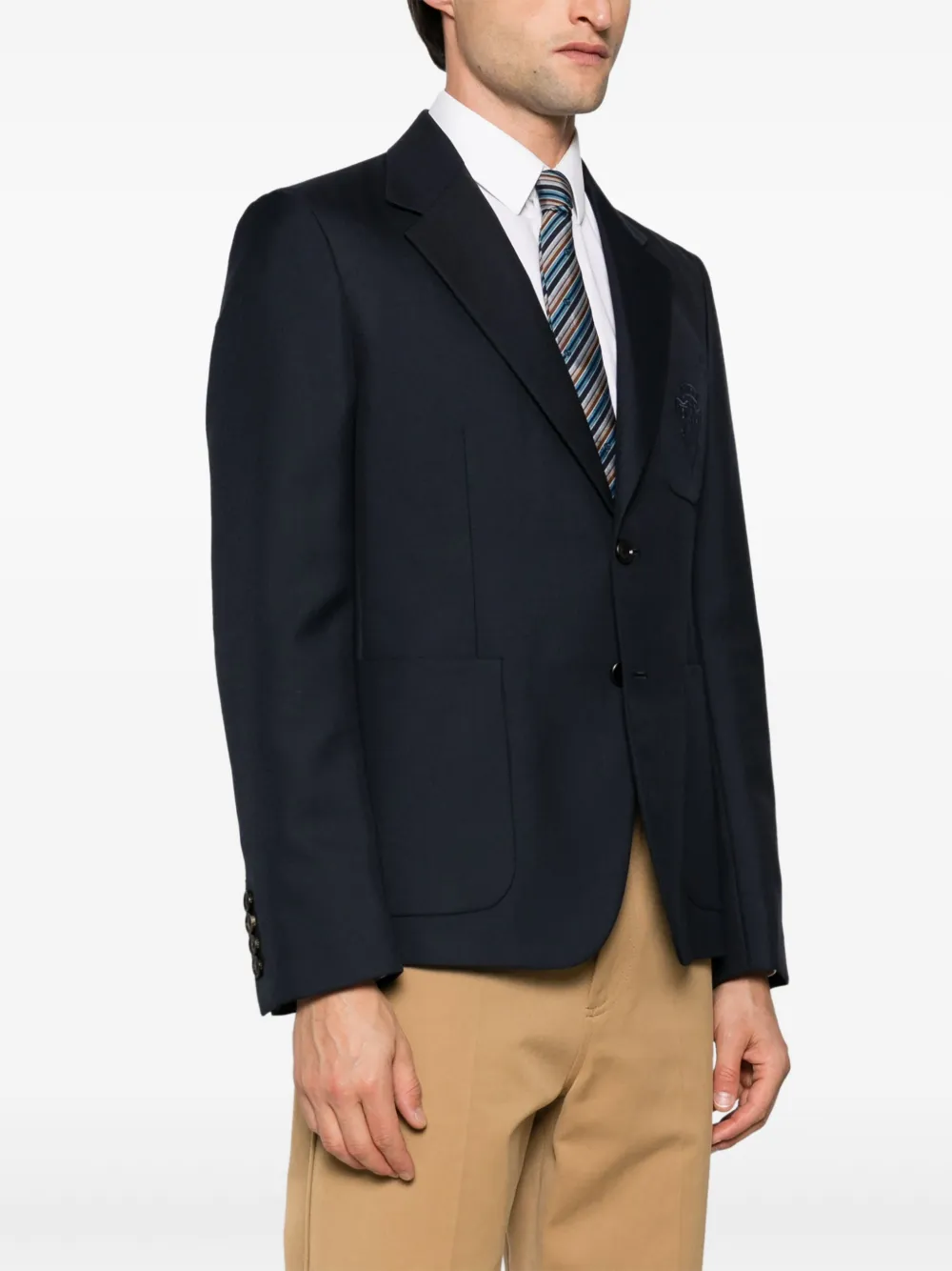 Gucci Blazer met Liftboy-borduurwerk Blauw