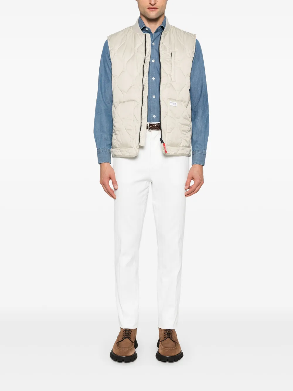 Barba Chambray overhemd - Blauw