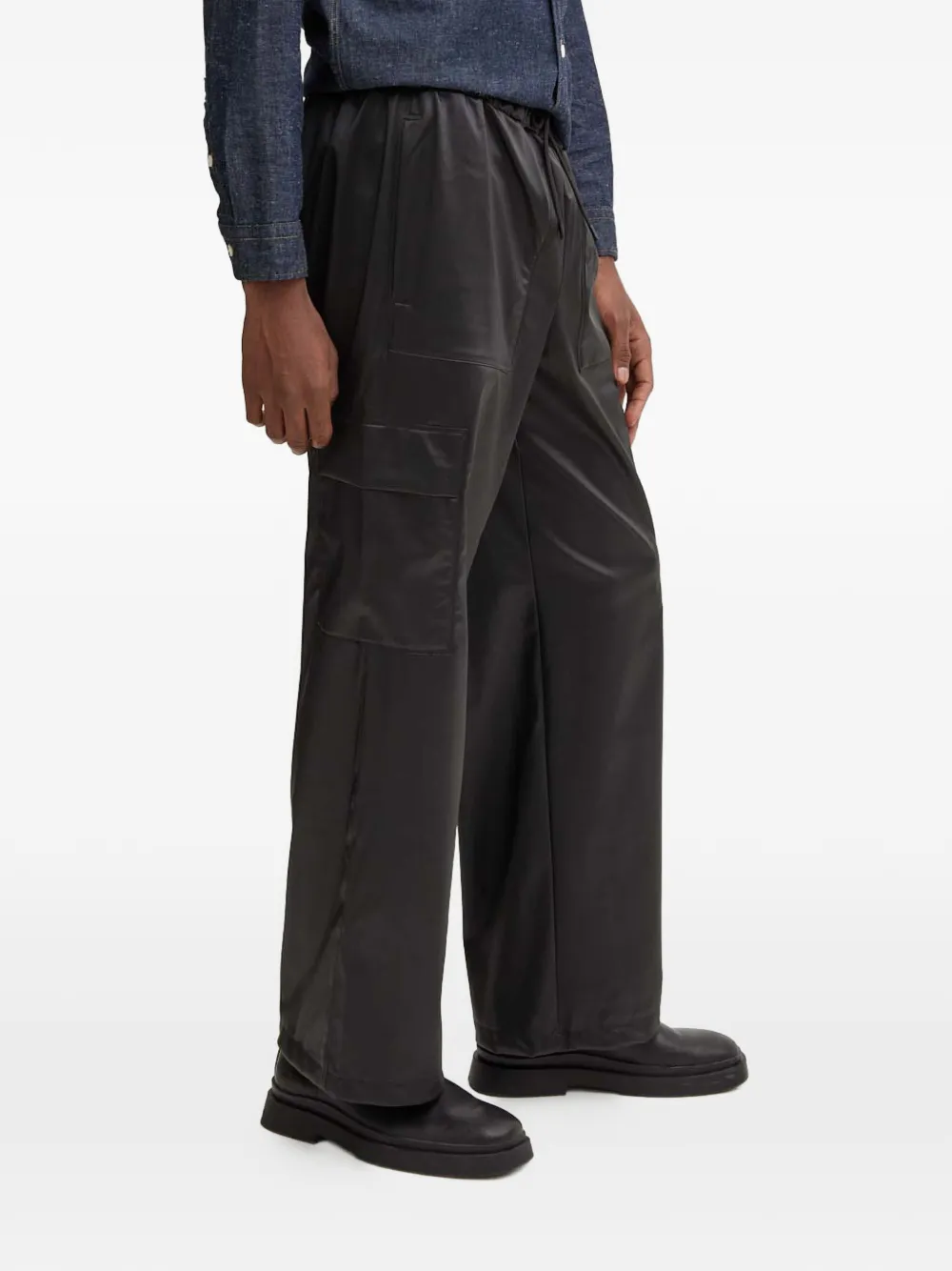 Rains Cargo broek met trekkoord Zwart
