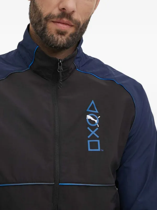 PUMA x Playstation Panelled Zip Jacket | Black | FARFETCH GE