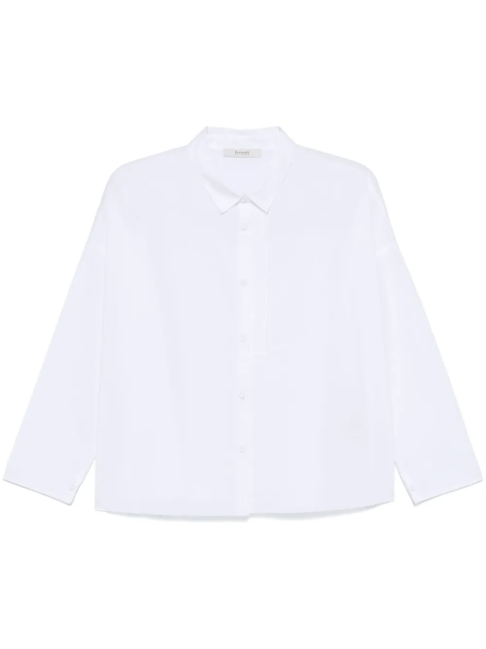 Kristensen Du Nord frayed-brim shirt | White | Image 1