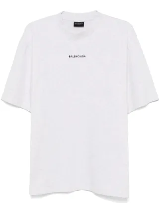BALENCIAGA エンブロイダリーロゴプリントTシャツ グレー BALENCIAGA バレンシアガ Be Different T-shirt エンブロイ