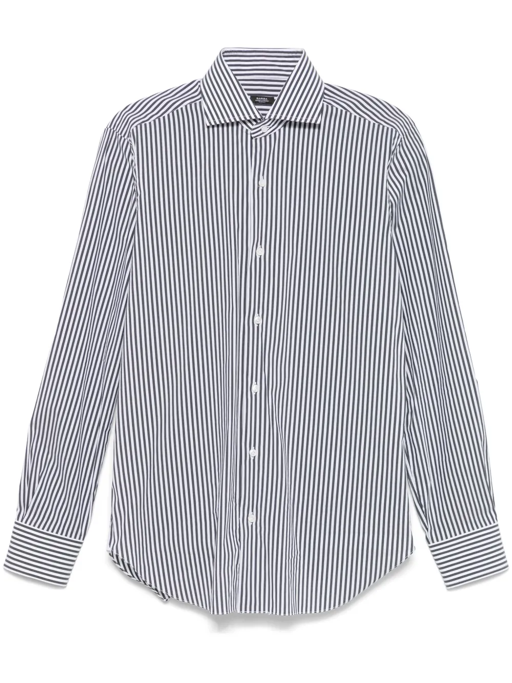 Barba camisa con rayas estampadas | negro | Image 1