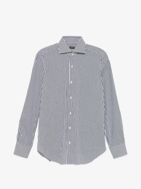 Barba camisa con rayas estampadas