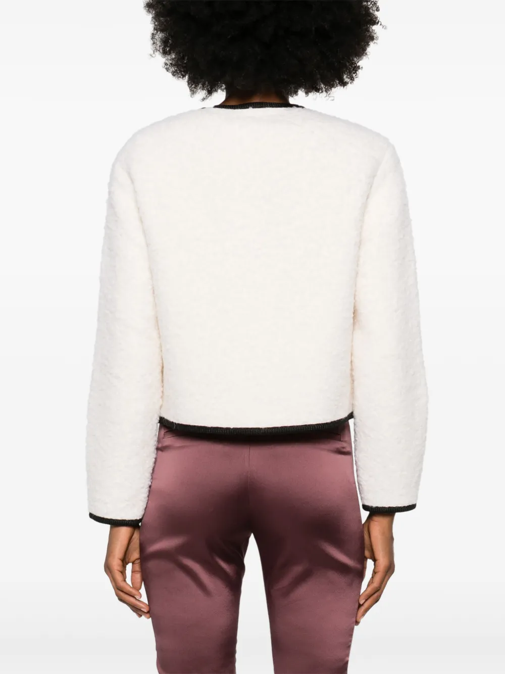 ANINE BING Blazer met contrasterende afwerking Beige