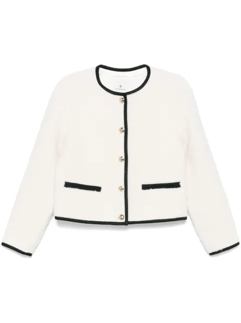 ANINE BING contrasting-trim blazer