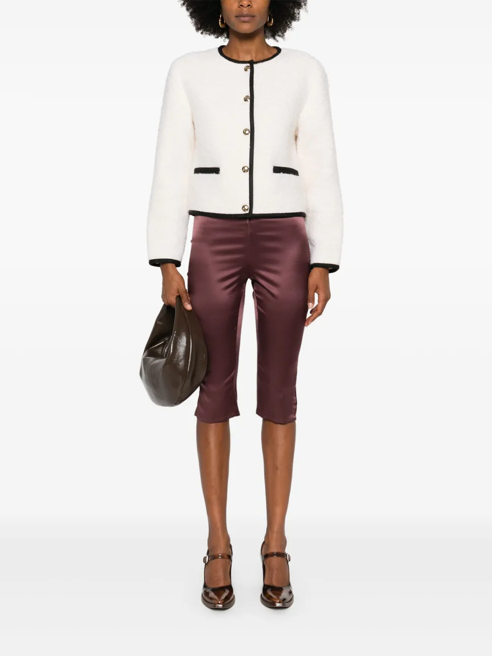 ANINE BING contrasting-trim blazer | Blazers | Image 2