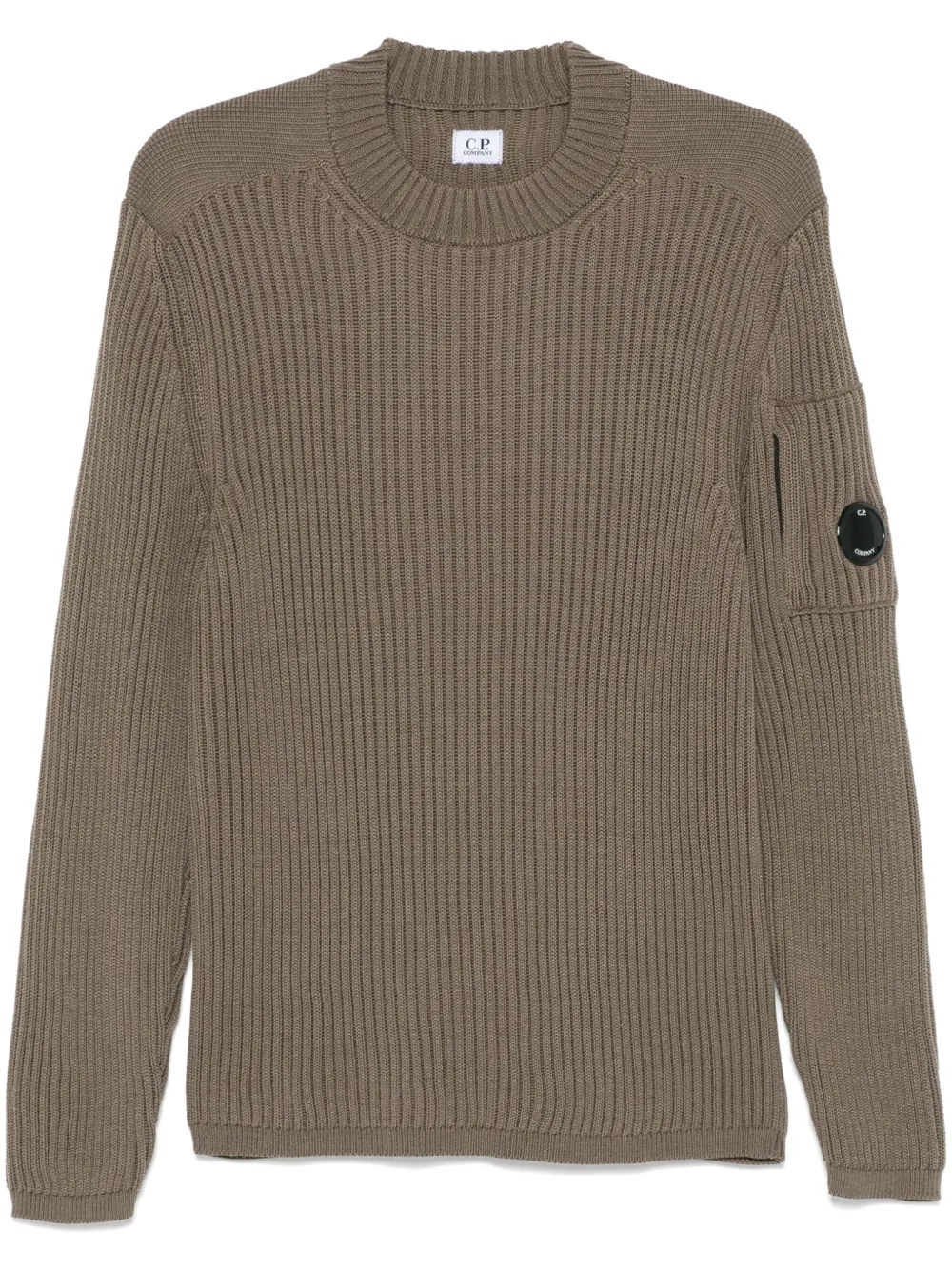C.P. Company Lens-detail sweater – Brown C.P. Company Lens-detail sweater – Brown