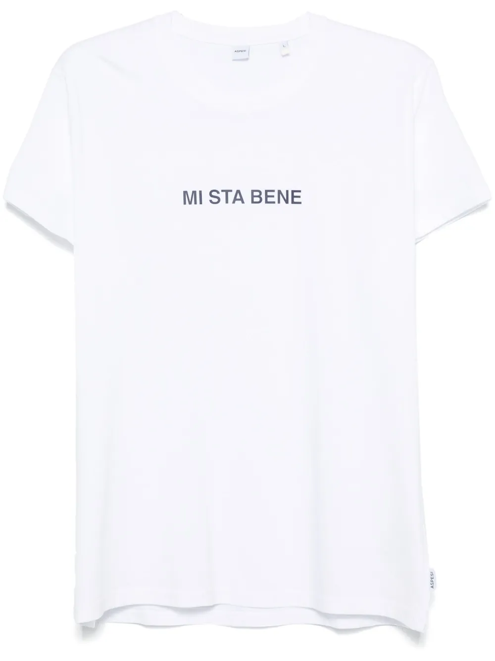 ASPESI slogan-print T-shirt | White | Image 1