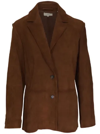 Vince nubuck leather blazer outlet