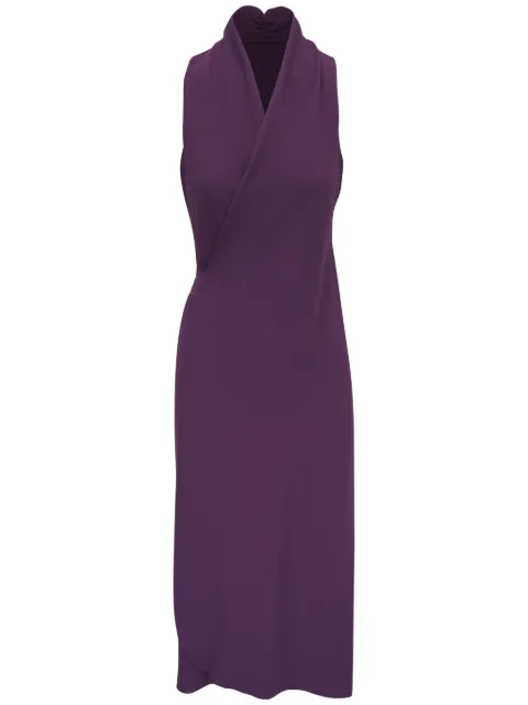 Peter Cohen vestido midi con diseño cruzado