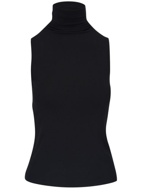 high neck sleeveless top 