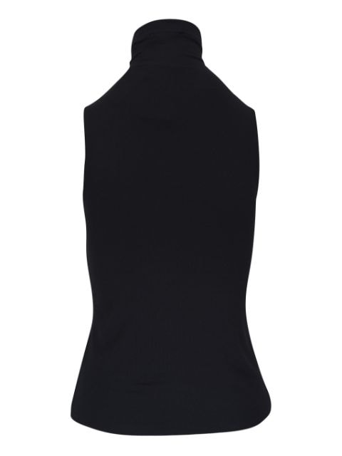 high neck sleeveless top 