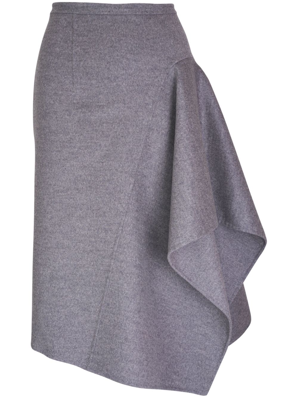 wool draped skirt