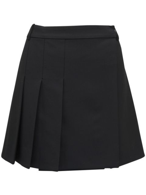 Alexander McQueen pleated wool mini skirt Women