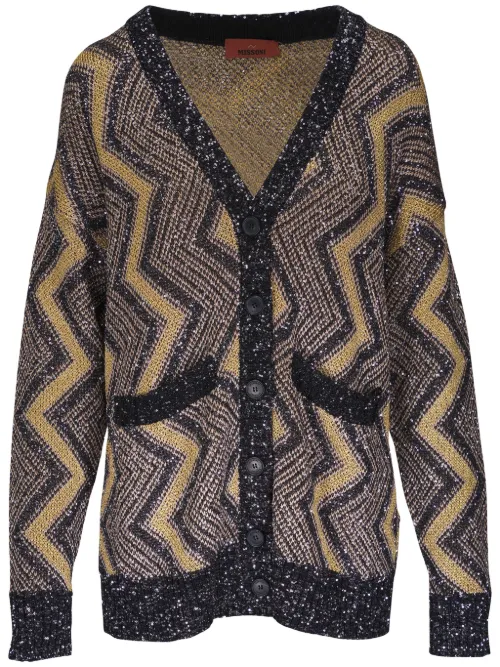 Cardigan à motif zig-zag - Missoni - Modalova