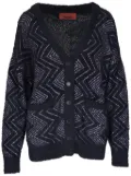 Missoni zigzag-woven buttoned cardigan - Black