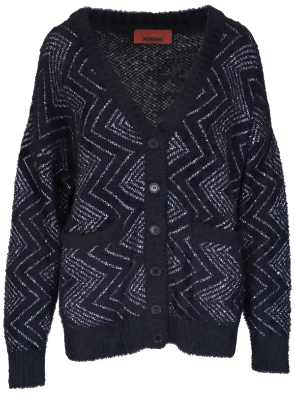 【時間指定不可】 | カーディガン ジグザグ Missoni ブラック JP FARFETCH | トップス