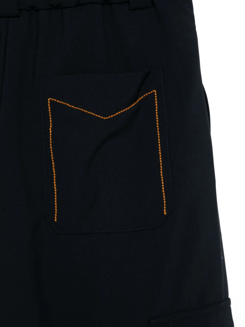 Missoni Kids Cargo broek van scheerwol Blauw