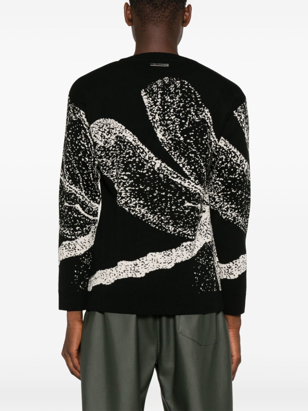 Shop Les Hommes Dragonfly Sweater In Black